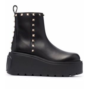 Valentino Garavani Rock Studded Embellished Ankle Boots
